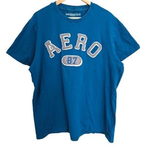 Aeropostale blue logo t-shirt